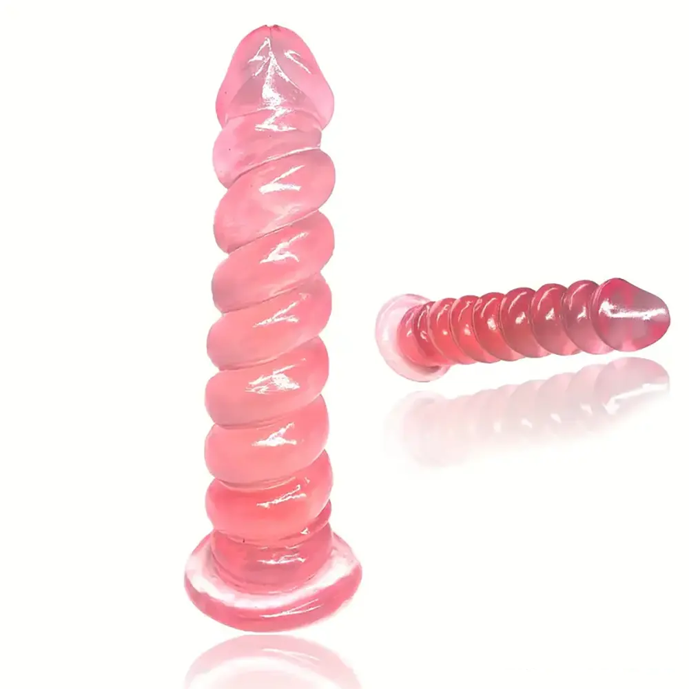 7.1in Unisex Soft Flexible TPE Dildo For Hands Free Sex Play