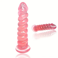 7.1in Unisex Soft Flexible TPE Dildo For Hands Free Sex Play