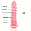 7.1in Unisex Soft Flexible TPE Dildo For Hands Free Sex Play