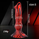 7.24in 7.51in 9.84in 10.62in 12.99in Animal Dog Cock Silicone Soft Dildo