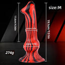 7.24in 7.51in 9.84in 10.62in 12.99in Animal Dog Cock Silicone Soft Dildo