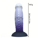 7.24in 8.38in 9.96in 11.14in Monster Spiked Fantasy Meat Thorn Dildo