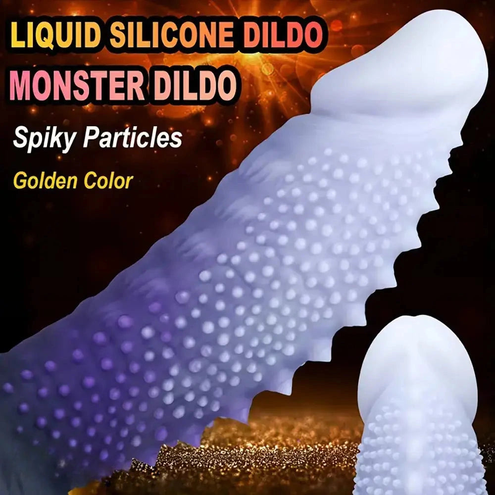 7.24in 8.38in 9.96in 11.14in Monster Spiked Fantasy Meat Thorn Dildo