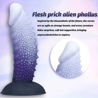 7.24in 8.38in 9.96in 11.14in Monster Spiked Fantasy Meat Thorn Dildo