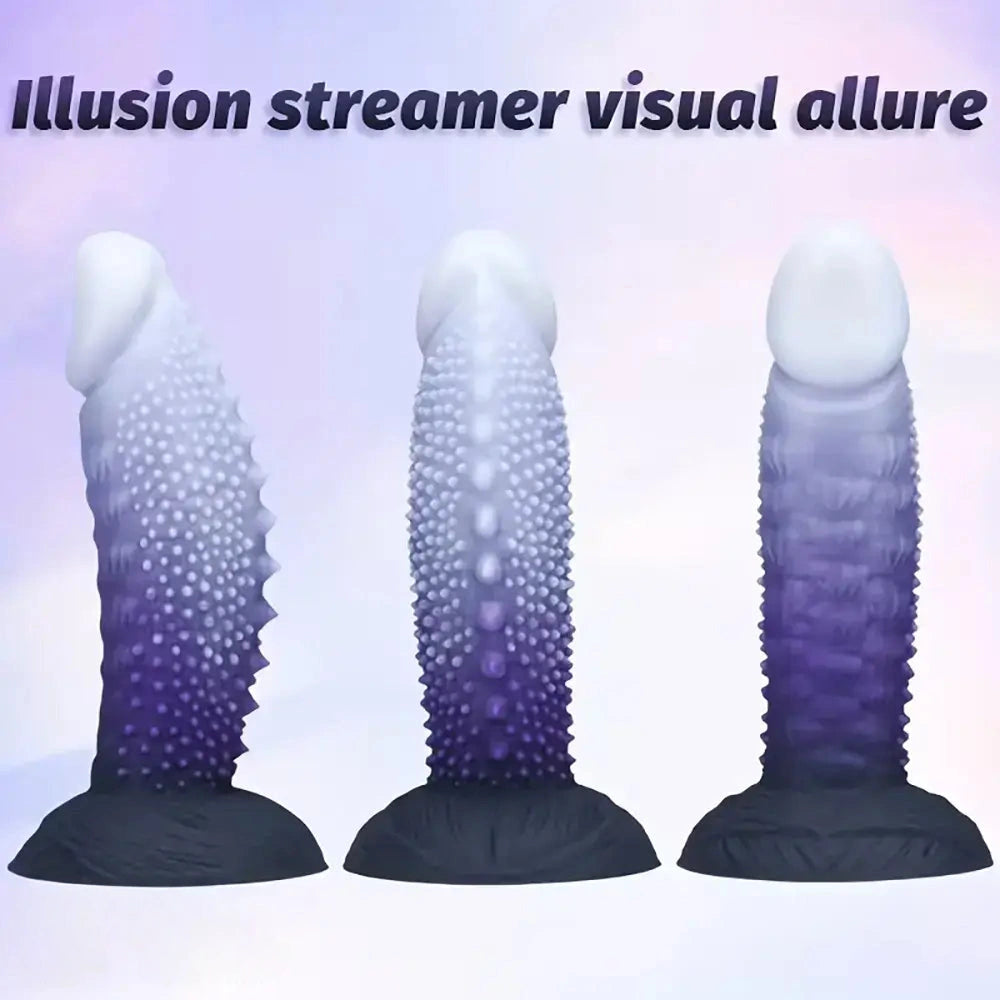 7.24in 8.38in 9.96in 11.14in Monster Spiked Fantasy Meat Thorn Dildo