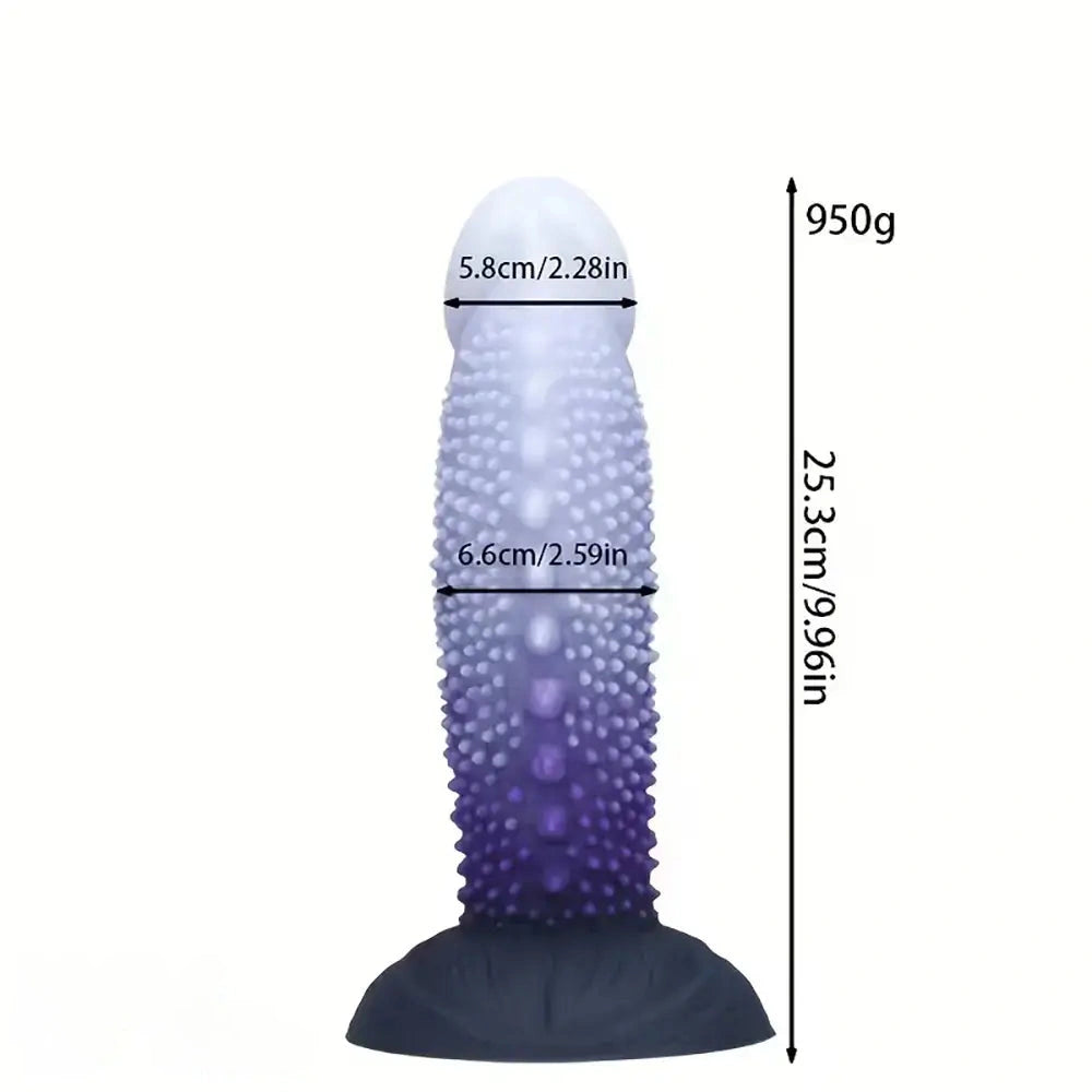 7.24in 8.38in 9.96in 11.14in Monster Spiked Fantasy Meat Thorn Dildo