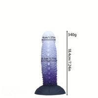 7.24in 8.38in 9.96in 11.14in Monster Spiked Fantasy Meat Thorn Dildo