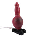 7.24in 9.21in Ejaculating Inflatable Dog Knot Silicone Soft Penis Dildo