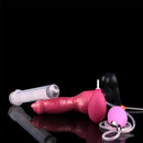 7.24in 9.21in Ejaculating Inflatable Dog Knot Silicone Soft Penis Dildo