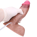7.24in Double Density Silicone Soft Ejaculating Realistic Simulation Dildo
