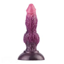 7.24in Fantasy Dog Knot Squeezing Inflatable Alien Penis Dildo For Clit