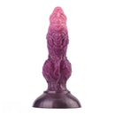 7.24in Fantasy Dog Knot Squeezing Inflatable Alien Penis Dildo For Clit