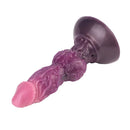 7.24in Fantasy Dog Knot Squeezing Inflatable Alien Penis Dildo For Clit