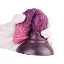7.24in Fantasy Dog Knot Squeezing Inflatable Alien Penis Dildo For Clit