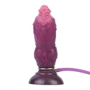 7.24in Fantasy Dog Knot Squeezing Inflatable Alien Penis Dildo For Clit