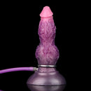 7.24in Fantasy Dog Knot Squeezing Inflatable Alien Penis Dildo For Clit