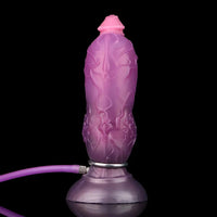 7.24in Fantasy Dog Knot Squeezing Inflatable Alien Penis Dildo For Clit