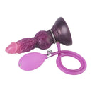 7.24in Fantasy Dog Knot Squeezing Inflatable Alien Penis Dildo For Clit