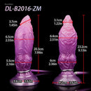 7.24in Fantasy Dog Knot Squeezing Inflatable Alien Penis Dildo For Clit