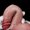 7.24in Liquid Silicone Inflatable Reality Dildo For Anal G-spot Sex