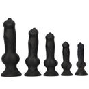 7.28in 7.48in 9.64in 10.62in 13in Big Black Silicone Dog Cock Dildo