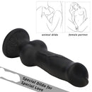 7.28in 7.48in 9.64in 10.62in 13in Big Black Silicone Dog Cock Dildo