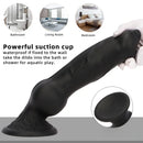 7.28in 7.48in 9.64in 10.62in 13in Big Black Silicone Dog Cock Dildo