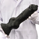 7.28in 7.48in 9.64in 10.62in 13in Big Black Silicone Dog Cock Dildo