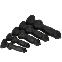 7.28in 7.48in 9.64in 10.62in 13in Big Black Silicone Dog Cock Dildo