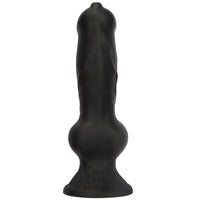 7.28in 7.48in 9.64in 10.62in 13in Big Black Silicone Dog Cock Dildo
