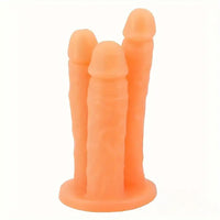 7.28in 7.56in 7.87in Real Feeling Triple Ended Dildo For Males Sex