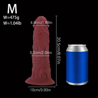 7.28in 8.07in 9.44in Big Thick Soft Silicone Dildo For Orgasm Sex Toy