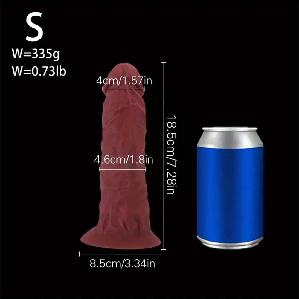 7.28in 8.07in 9.44in Big Thick Soft Silicone Dildo For Orgasm Sex Toy