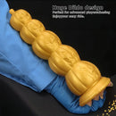 7.28in 8.66in 9.84in Golden Silicone Halloween Pumpkin Anal Alien Dildo