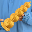 7.28in 8.66in 9.84in Golden Silicone Halloween Pumpkin Anal Alien Dildo
