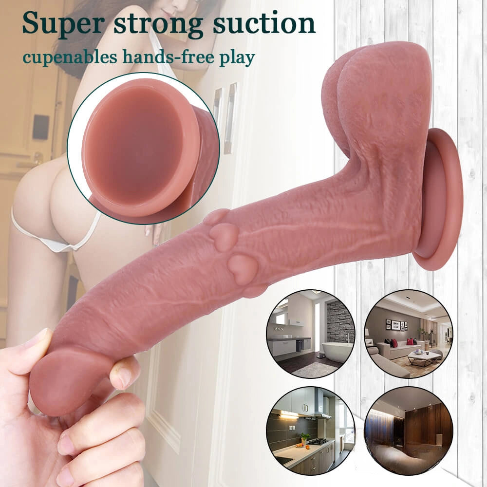 7.28in 8.66in Realistic Handsome Looking Good Feeling Dildo