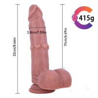 7.28in 8.66in Realistic Handsome Looking Good Feeling Dildo
