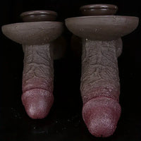 7.28in 8.85in Ebony Dildo Silicone Soft Dildo Female Adult Sex Toy