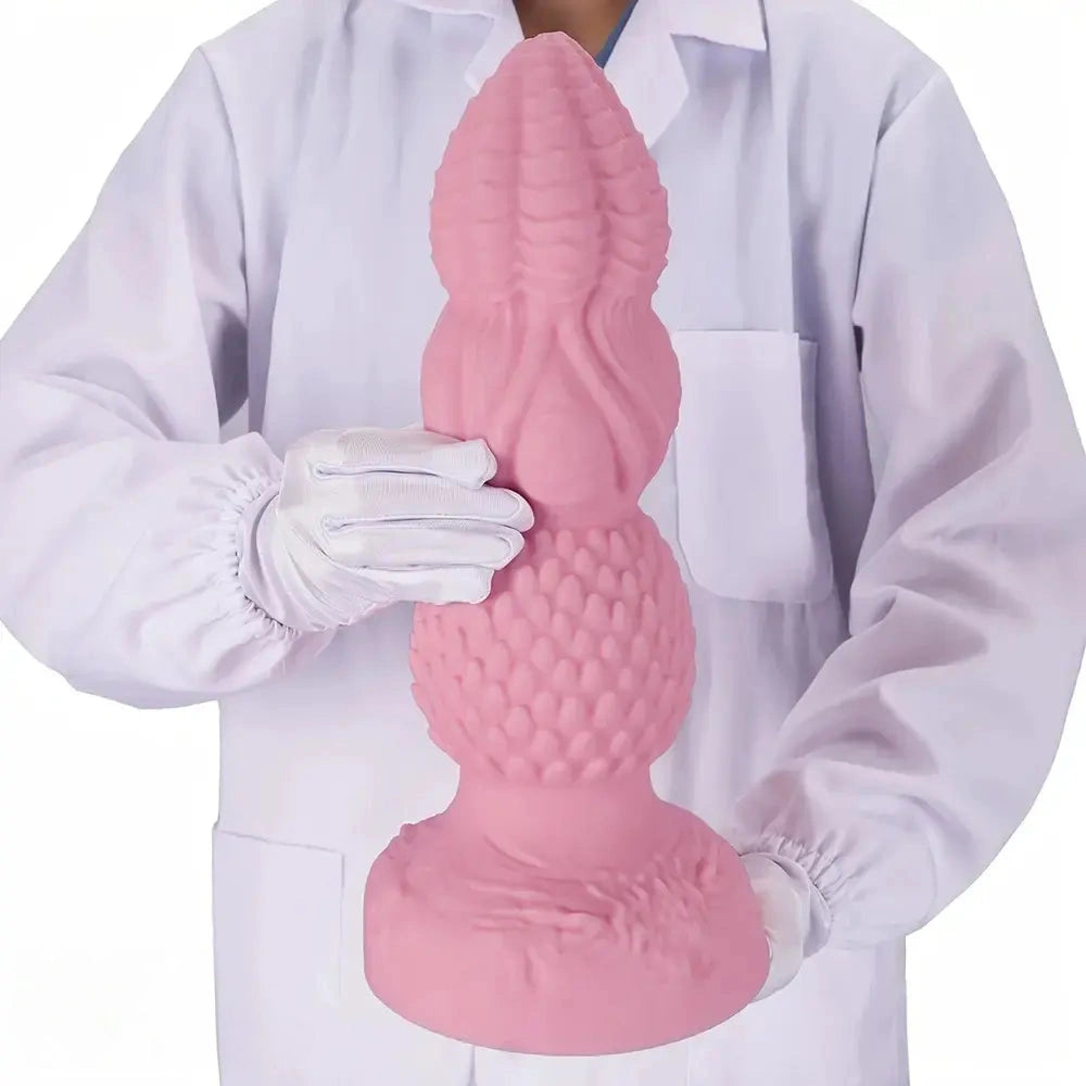 7.28in 9.05in 10.63in 11.81in 13.38in Fantasy Silicone Soft Anal Plug Dildo