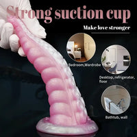 7.28in 9.05in Fantasy Animal Octopus Tentacle Anal Hands-Free Dildo