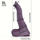 7.28in 9.25in 11.22in 14.17in Elephant Trunk Silicone Soft Large Animal Real Dildo