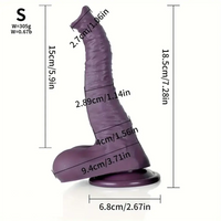 7.28in 9.25in 11.22in 14.17in Elephant Trunk Silicone Soft Large Animal Real Dildo