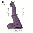 7.28in 9.25in 11.22in 14.17in Elephant Trunk Silicone Soft Large Animal Real Dildo