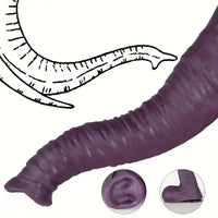7.28in 9.25in 11.22in 14.17in Elephant Trunk Silicone Soft Large Animal Real Dildo