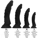 7.28in 9.25in 11.41in 13.38in Dragon Monster Fantasy Large Silicone Dildo