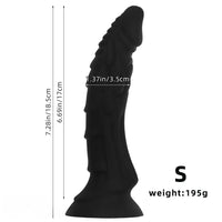 7.28in 9.25in 11.41in 13.38in Dragon Monster Fantasy Large Silicone Dildo