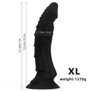 7.28in 9.25in 11.41in 13.38in Dragon Monster Fantasy Large Silicone Dildo