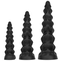 7.28in 9.44in 11.61in Black Big Fantasy Odd Silicone Soft Dildo For Women