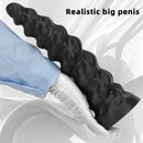 7.28in 9.44in 11.61in Black Big Fantasy Odd Silicone Soft Dildo For Women
