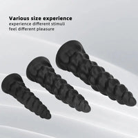 7.28in 9.44in 11.61in Black Big Fantasy Odd Silicone Soft Dildo For Women